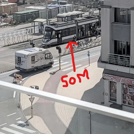 Sun South- Seaview-sea At 15meter-ostend Appartement